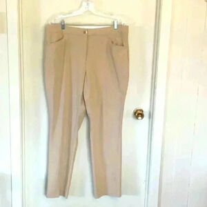 Tribal Signature Collection Women’s Pants in  Beige, Size 14